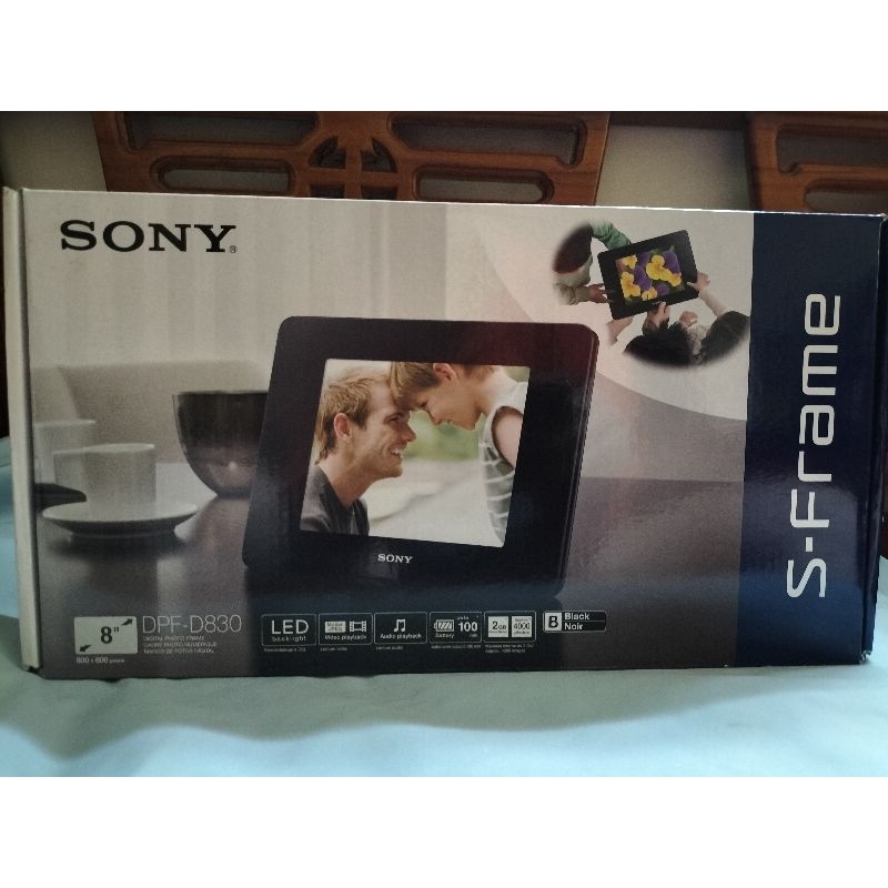 SONY DPF-D830/B 數位相框(黑色) (二手近全新配備齊全)