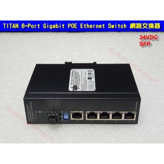 TITAN 6-Port Industrial Gigabit POE Ethernet Switch 網路交換器