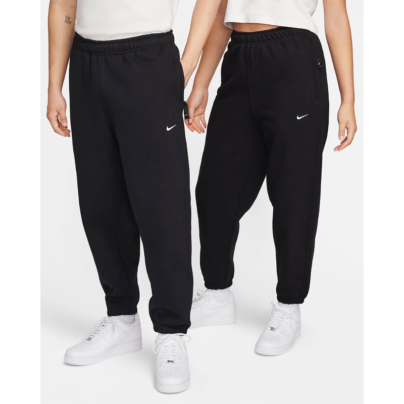 👟【ELO 】Nike Solo Swoosh 黑色 長褲 棉褲 縮口褲 加絨 男款 DX1365-010