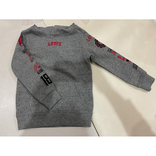 ⭐️全新⭐️LEVI‘S 3Y 98-104cm 灰色 連帽上衣 童裝 帽踢 刷毛 levis