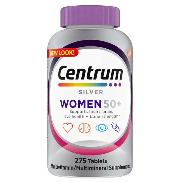 【美國代購有現貨】Centrum 綜合維他命 女性50+ 銀寶善存，女性善存275錠