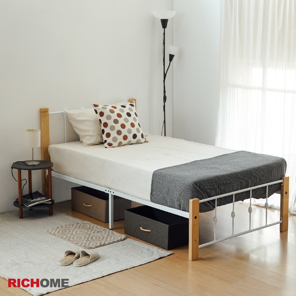 RICHOME   BE275   莎麗單人床(3.5呎)(離地設計)   單人床架   床架