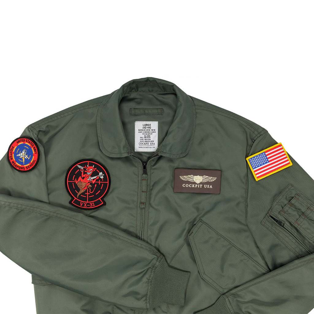 TOP GUN Cockpit USA 電影官方正版授權 cwu-36/p 刺繡布貼 飛行夾克 美國