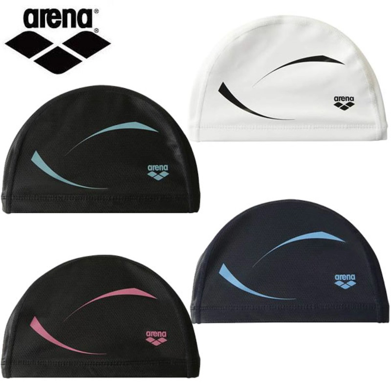 現貨（全四色)日本購入arena（FAR-3906）防水矽膠＋布雙層泳帽不黏髮不咬髮保護秀髮