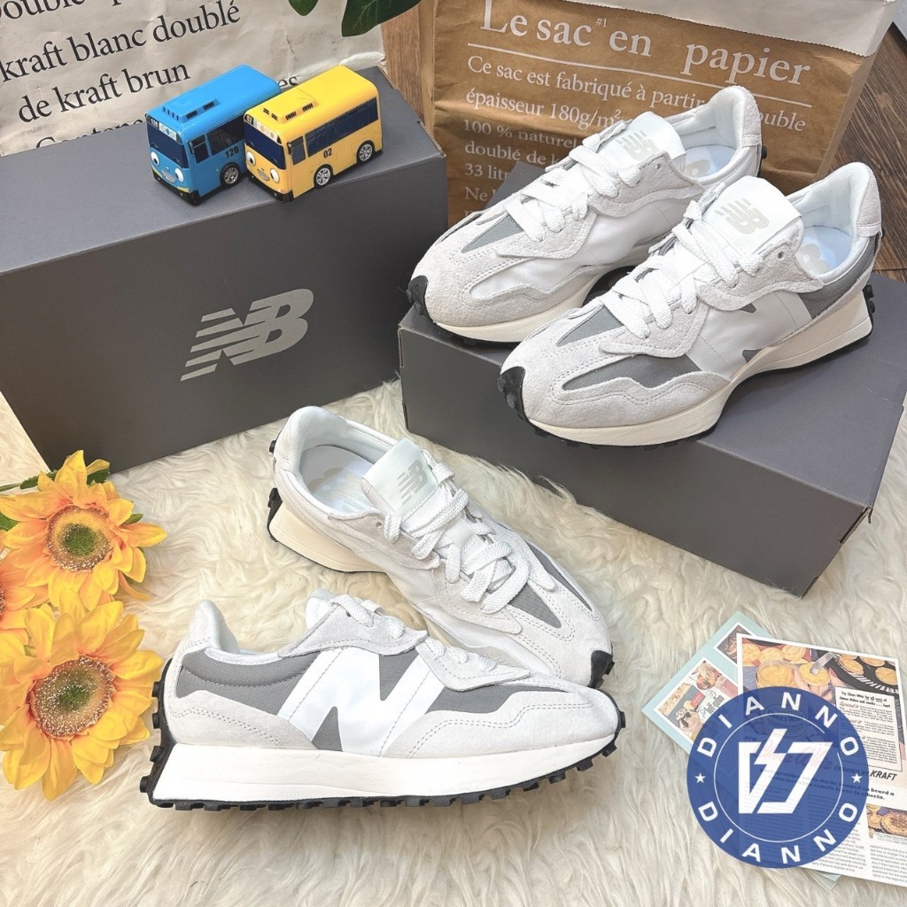帝安諾 實體店面 NEW BALANCE 休閒鞋 NB 327 淺灰 奶油灰 灰色 元祖灰 男女 U327WED