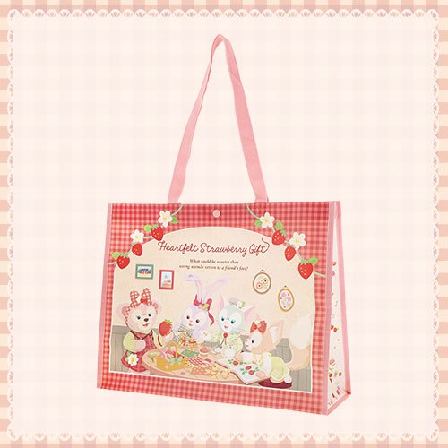 東京海洋迪士尼預購🍓草莓季🐻雪莉玫❤史黛拉兔❤畫家貓傑拉托尼❤粉紅狐狸麗娜貝爾🦊購物袋