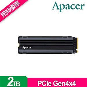 限時滿足PS5遊戲機容量擴展需求Apacer宇瞻 M . 2 PCIe  AS2280Q4U   2TB(散熱片)