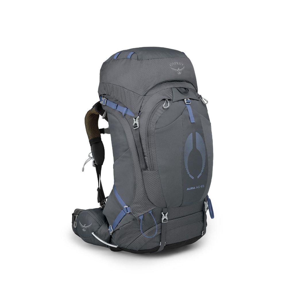 [阿爾卑斯戶外]  OSPREY Aura AG 65 女 網架登山背包 鎢鋼灰 10003555