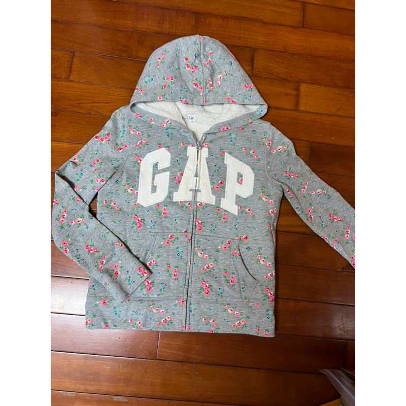 全新出清正品GAP大童質感碎花內鋪羊羔毛外套（160）XXL