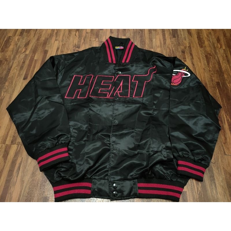 NBA HEAT 熱火隊 棒球外套 夾克 嘻哈 饒舌 大尺碼 尺寸:M~2XL