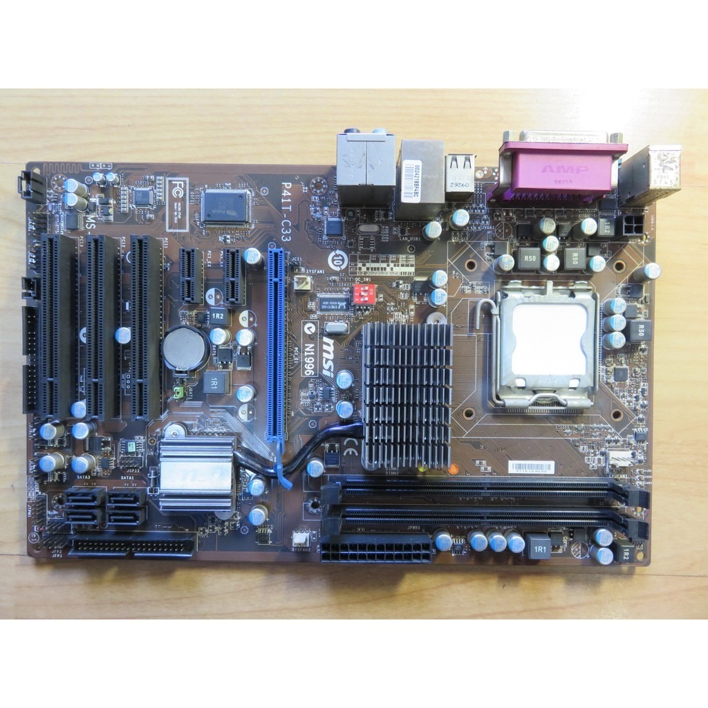 A.P5/S775主機板- 微星 MS-7610(P41T-C33)/DDR2/PCI-E/SATA雙通道 直購價270