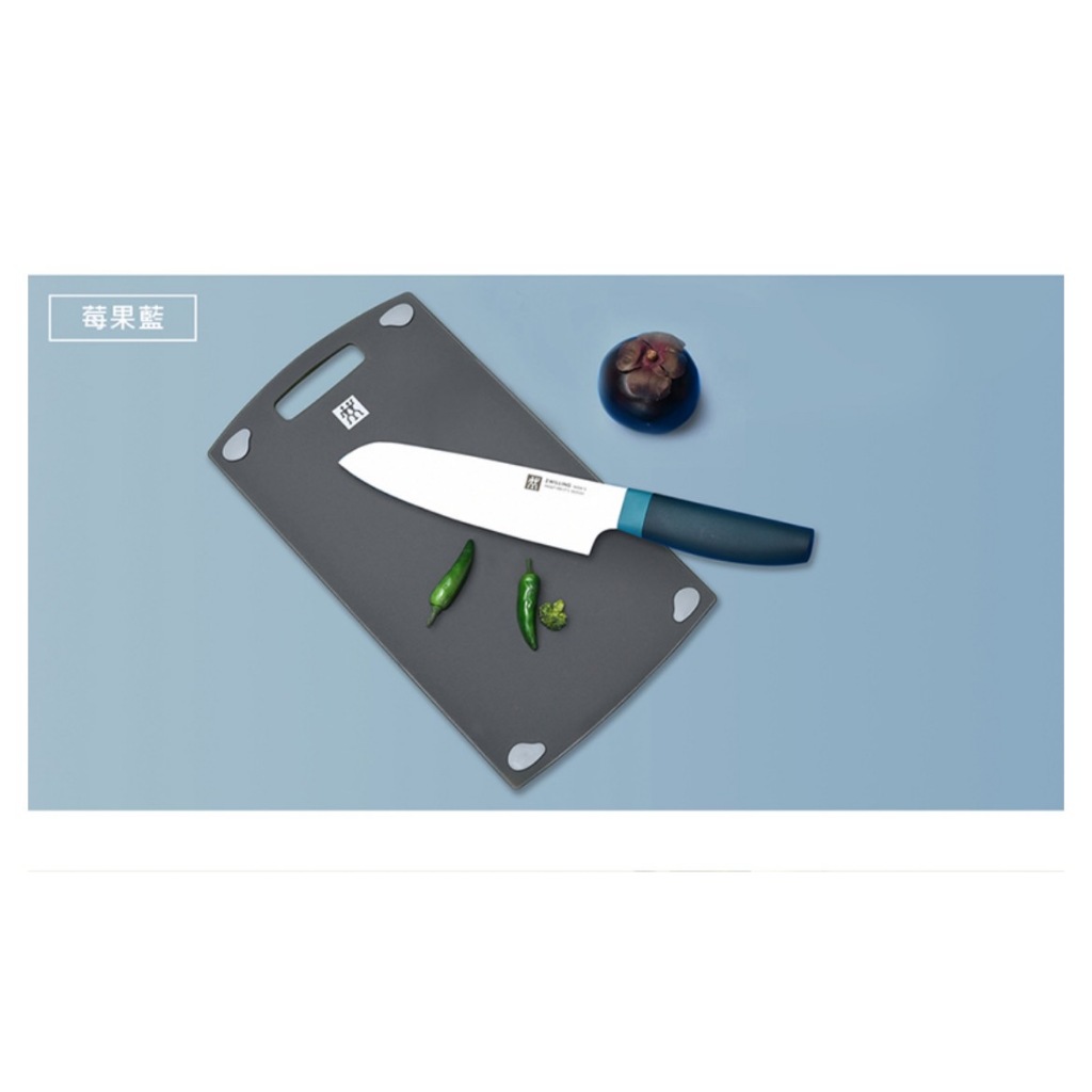 ZWILLIN德國雙人日式主廚刀三德刀18cm+雙面抗菌砧板