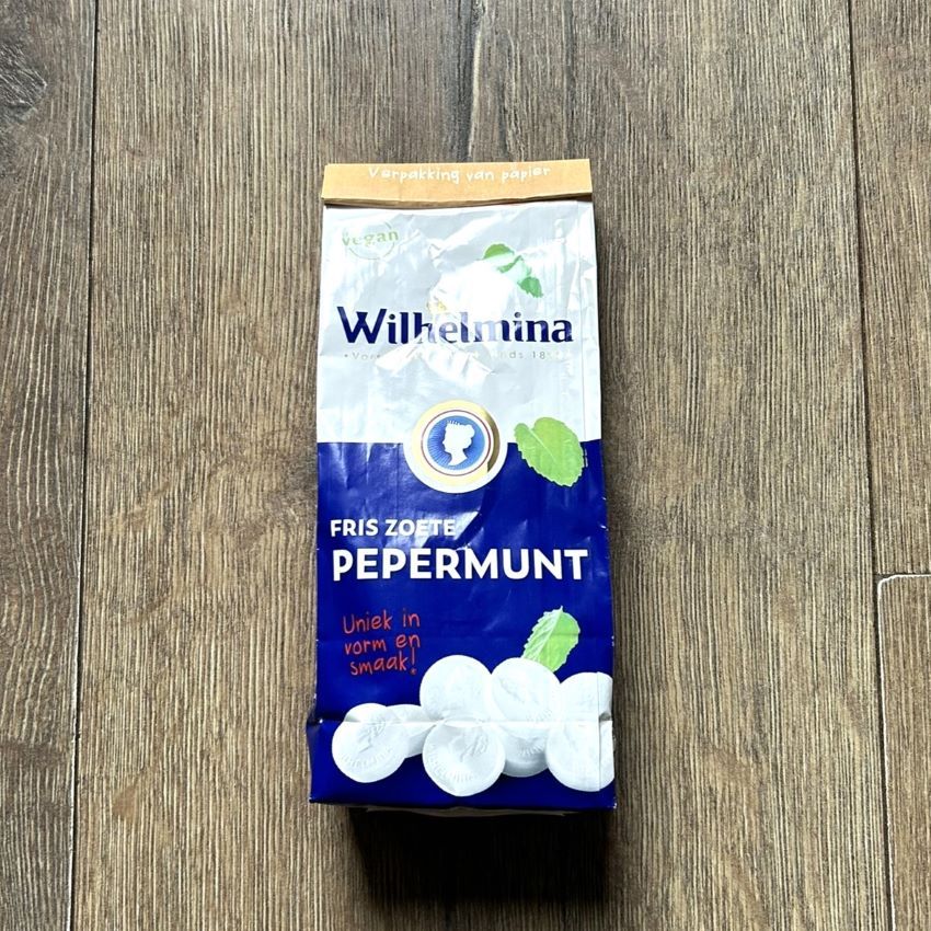 荷蘭製 Wilhelmina Pepermunt Minty Candy 純素 荷蘭女王薄荷糖 經典紙袋 新品