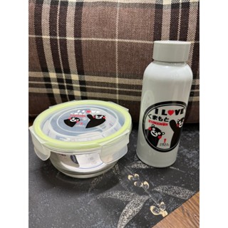 Kumamon 熊本熊玻璃禮盒（保鮮盒+隨身杯）酷MA萌玻璃禮盒組
