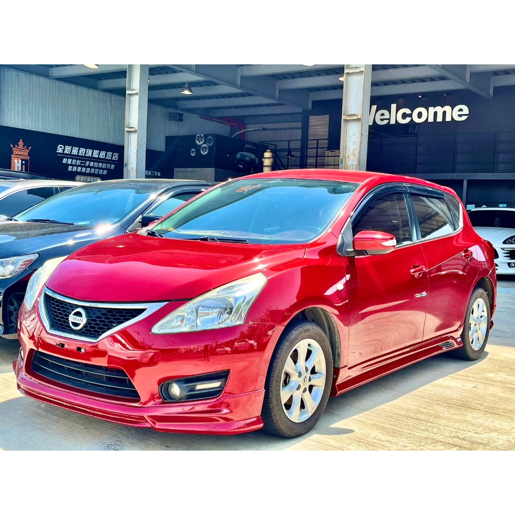 🔥2014 日產-NISSAN TIIDA 1.6 紅🔥可配合銀行貸款 可私下分期