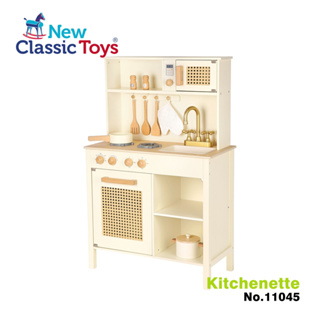 荷蘭New Classic Toys 陽光小主廚木製廚房 (含9配件組)- 廚房玩具 木製廚房玩具 家家酒 兒童小廚房