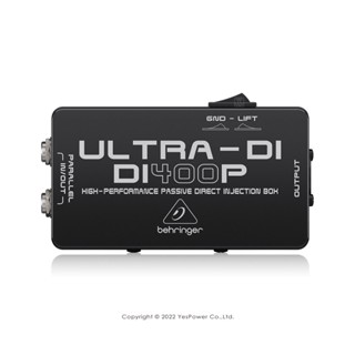 【含稅】DI400P Behringer耳朵牌 DI Box 被動式 無源 訊號轉換器