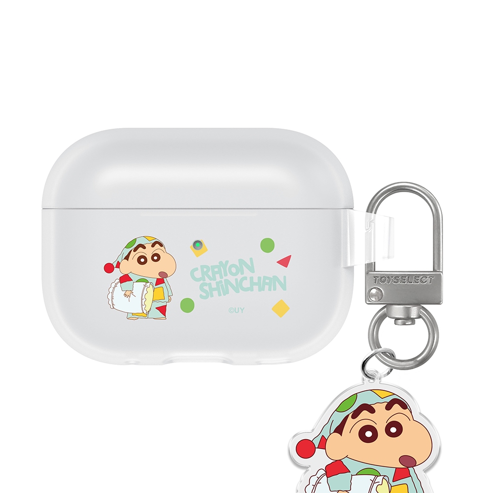 【TOYSELECT】蠟筆小新睡衣小新強悍防摔AirPods保護套(附吊飾)