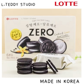 現貨在台🔥韓國🇰🇷Lotte 樂天 Zero 新品 香草Oreo 巧克力香草夾心餅乾 無糖 零糖 奧利奧餅乾 288g