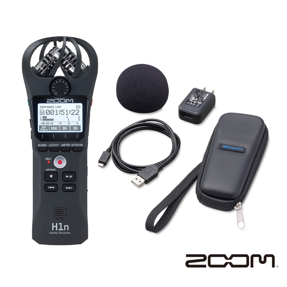 ZOOM H1n-VP 手持錄音機 套組 公司貨