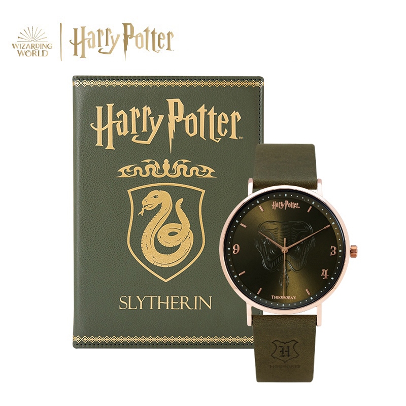【THEODORA'S】 哈利波特典藏禮盒-史萊哲林手錶-書本造型收納盒【希奧朵拉】 手錶禮盒