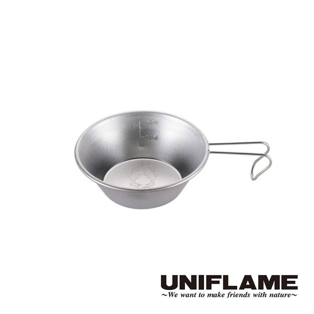 【日本 UNIFLAME】UNIFLAME 焚火圖騰提耳碗 300ml U668672 戶外 露營 登山 野炊 餐具 提