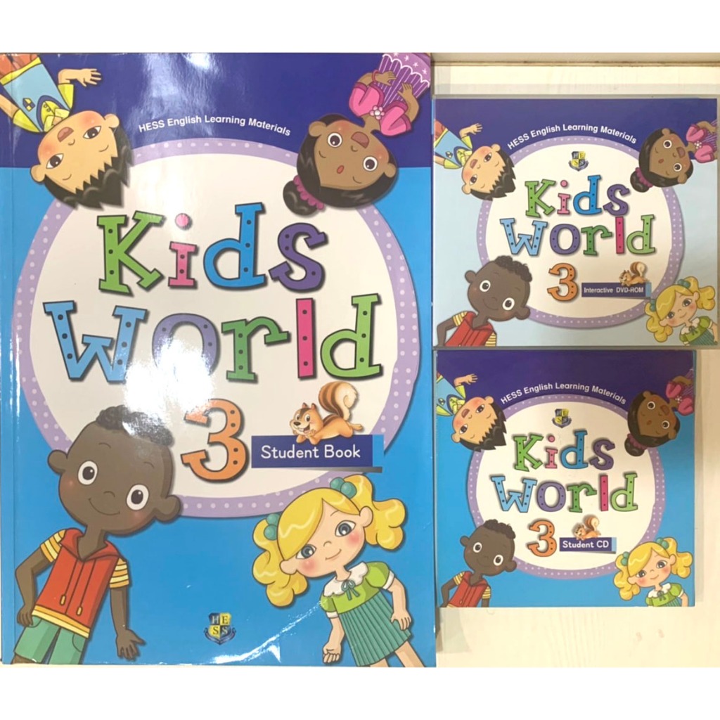 📢何嘉仁 Hess 【 Kids World 3 】 教材 兒童美語