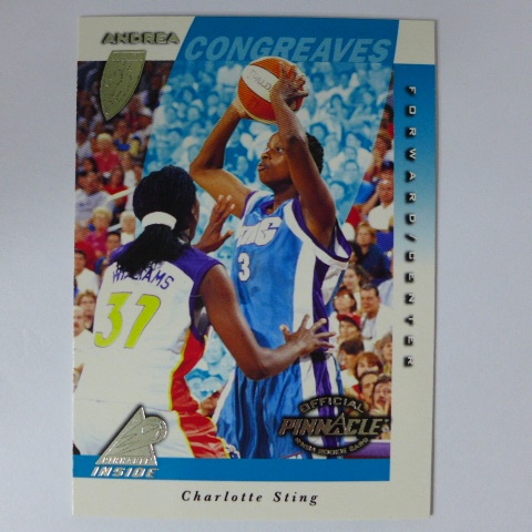 ~Andrea Congreaves~WNBA球星/孔格里夫斯 1997年PINNACLE RC.女子NBA新人籃球卡