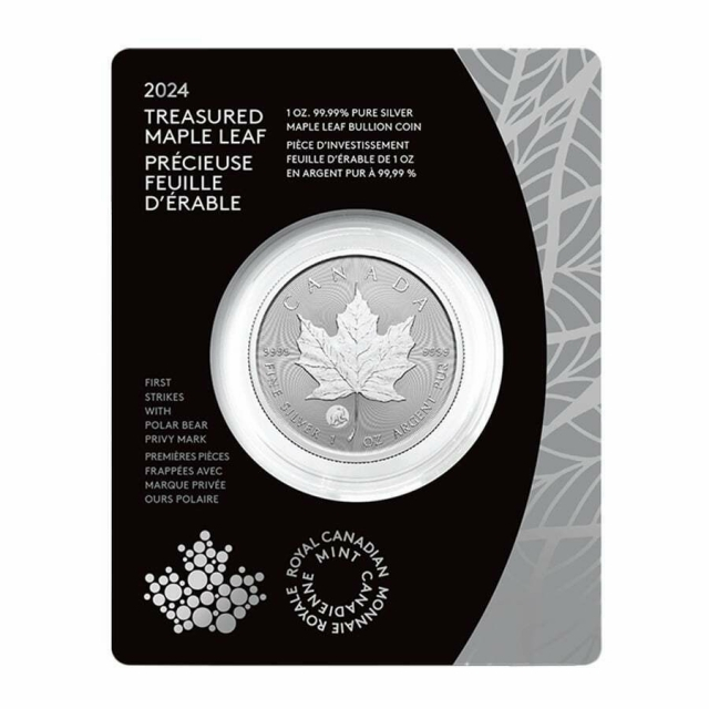 2024加拿大珍藏版楓葉北極熊加鑄銀幣