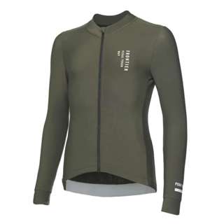 全新 Frontier 刷毛自行車男長袖車衣 INFINITY CLASSIC Long Sleeve Jersey 綠