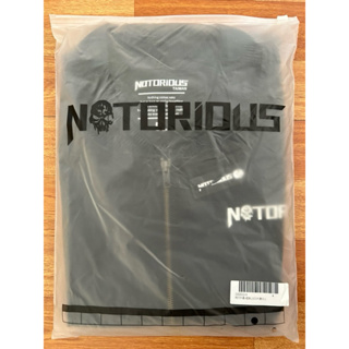 Notorious 19 A/W Sportswear 品牌字體防風外套 極黑 大尺碼 5L 飛行外套 惡名昭彰 館長