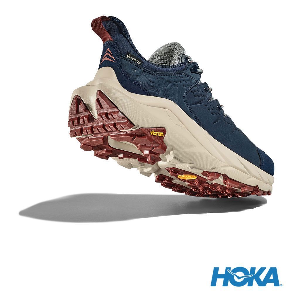100%全新真品 HOKA 專業登山鞋 KAHA 2 LOW GTX 深藍/流沙色 特價$5280元 us11.5號