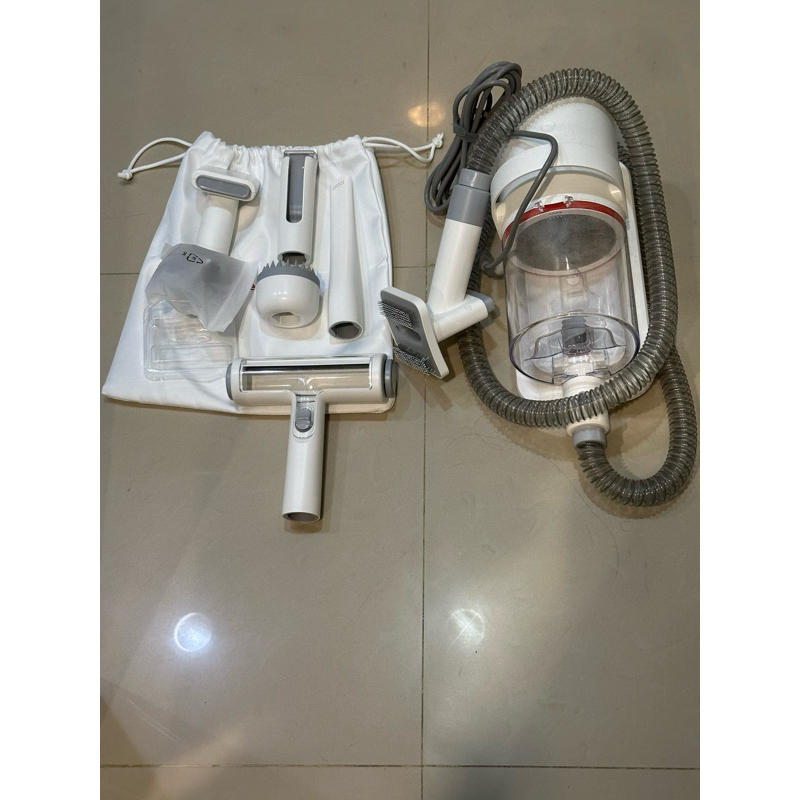 Homerunpet霍曼寵物理毛器｜梳剃吸毛髮不落地，低噪音毛孩友善，多功能美容清潔一機(近全新二手）