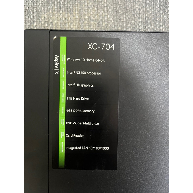 （可幫送）ACER XC-704 個人電腦 二手2016製造（桃園）少用功能正常