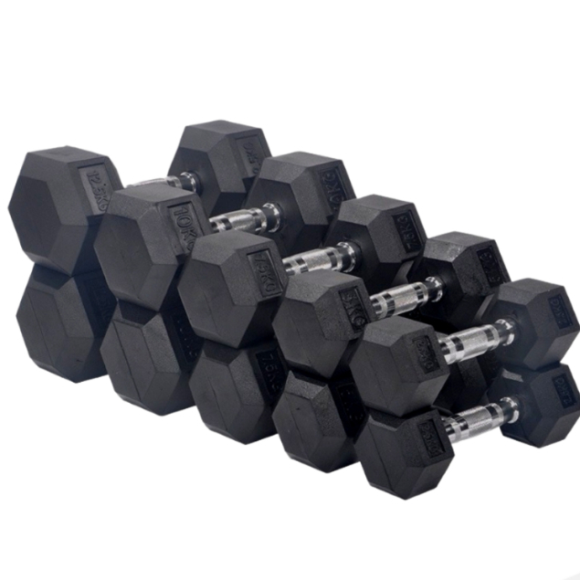 啞鈴5KG-50kg  六角啞鈴 包膠啞鈴 居家健身 健身房 重量訓練 器材