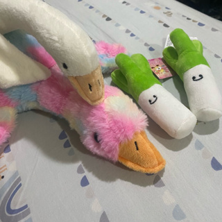 絨毛鵝娃娃 蔥娃娃 彩色鵝 白色鵝 玩偶 小朋友玩具