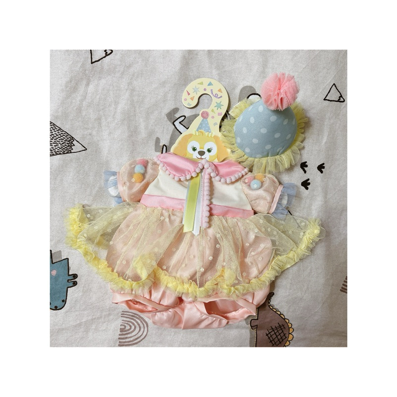 🇯🇵東京迪士尼🎊Cookie Ann 餅乾狗 可琦安 40週年 絕版 派對(S)娃娃 衣服🎊#二手#現貨