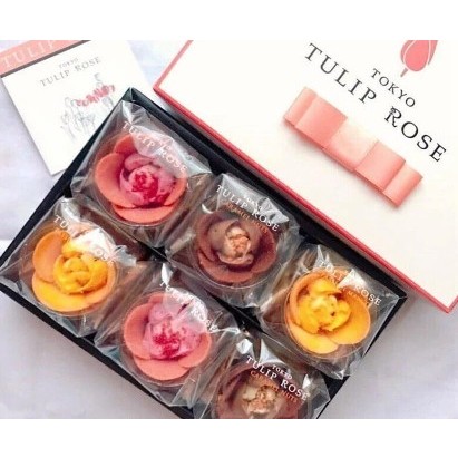 「在台現貨」 日本 TOKYO Tulip Rose 東京鬱金香玫瑰餅乾 情人節6入禮盒