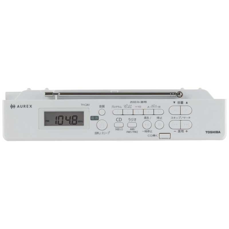 日本 TOSHIBA東芝便攜式CD收音機 立體聲睡眠功能白色TY-C301-W