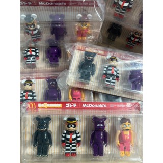 BE@RBRICK MCDONALD 日本麥當勞 x 哥吉拉 聯名公仔 麥當勞3福星 熊公仔