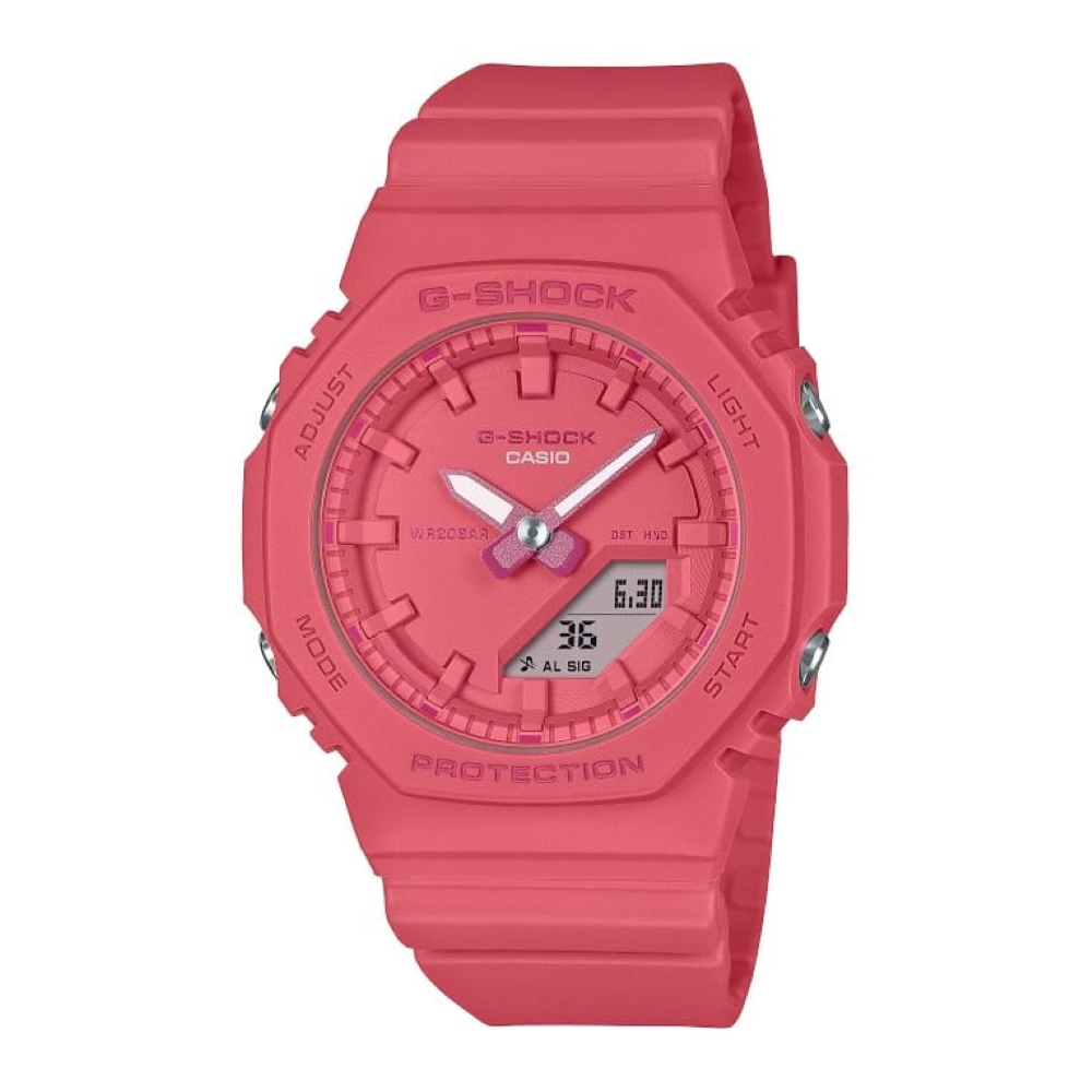 CASIO卡西歐 G-SHOCK   ITZY 粉色 同色時尚 八角形錶殼 GMA-P2100-4A