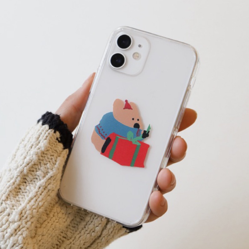 【現貨】🔥RULA代購🇰🇷 Dinotaeng 冬季 透明 iPhone 11 12 13 14 pro 手機殼 硬軟殼