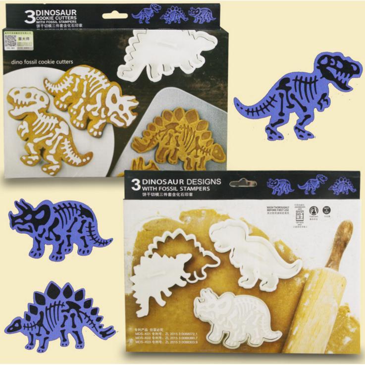 ▪6件組▪ 侏羅紀恐龍化石餅乾模具組/DIY餅乾模