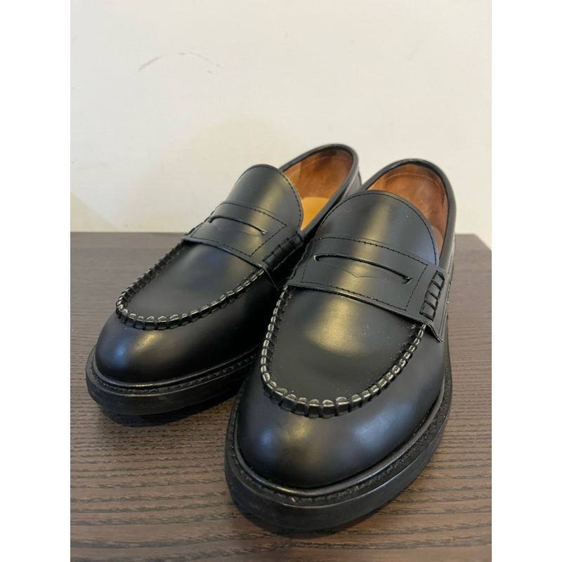 Chenjingkai 經典黑色樂福鞋 25cm