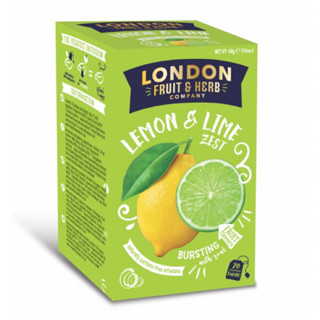 新貨到【即享萌茶洋行】英國LONDON芙賀香檸萊姆茶20茶包/盒（無咖啡因）促銷中