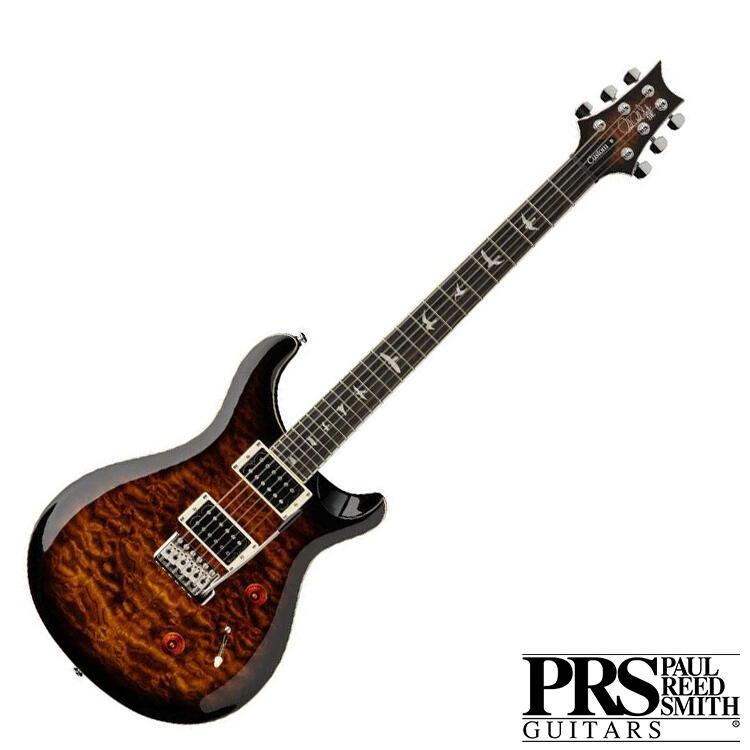 【又昇樂器】PRS SE Custom 24 Quilt Black Gold Burst 電吉他