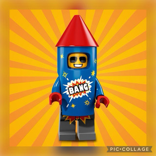 🔮正版開發票【歡樂堡】5號 火箭男 煙火男 LEGO 71021 樂高 第18代人偶包 歡慶派對