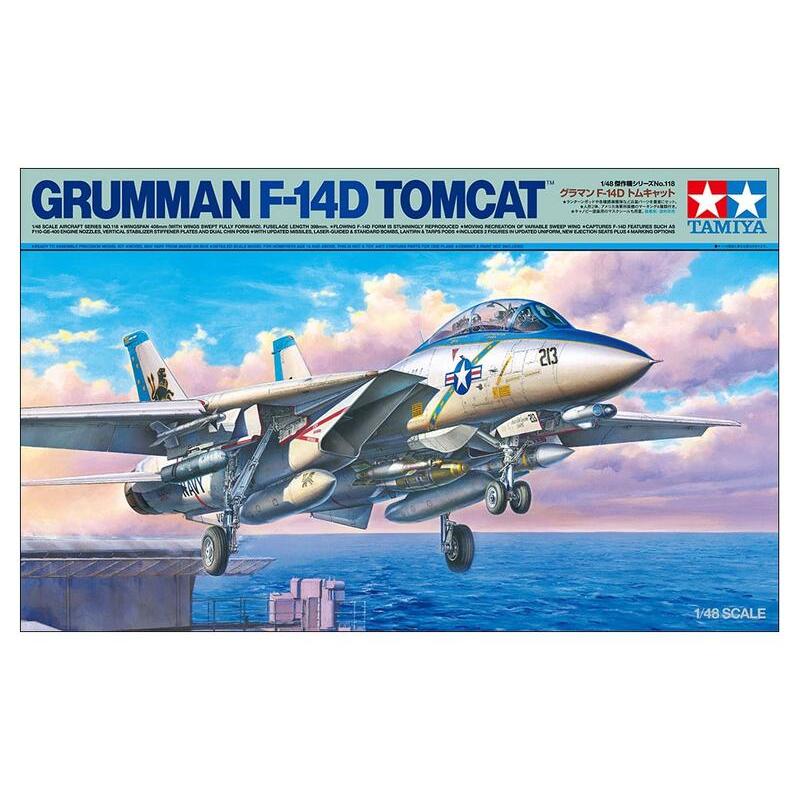 田宮TAMIYA 1/48 --- 61118 Grumman F-14D Tomcat及蝕刻片12693