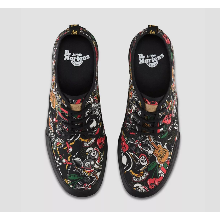 [現貨]Dr.martens PRESSLER 帆布平底鞋 搖滾 音樂祭 聽團仔 黑鞋