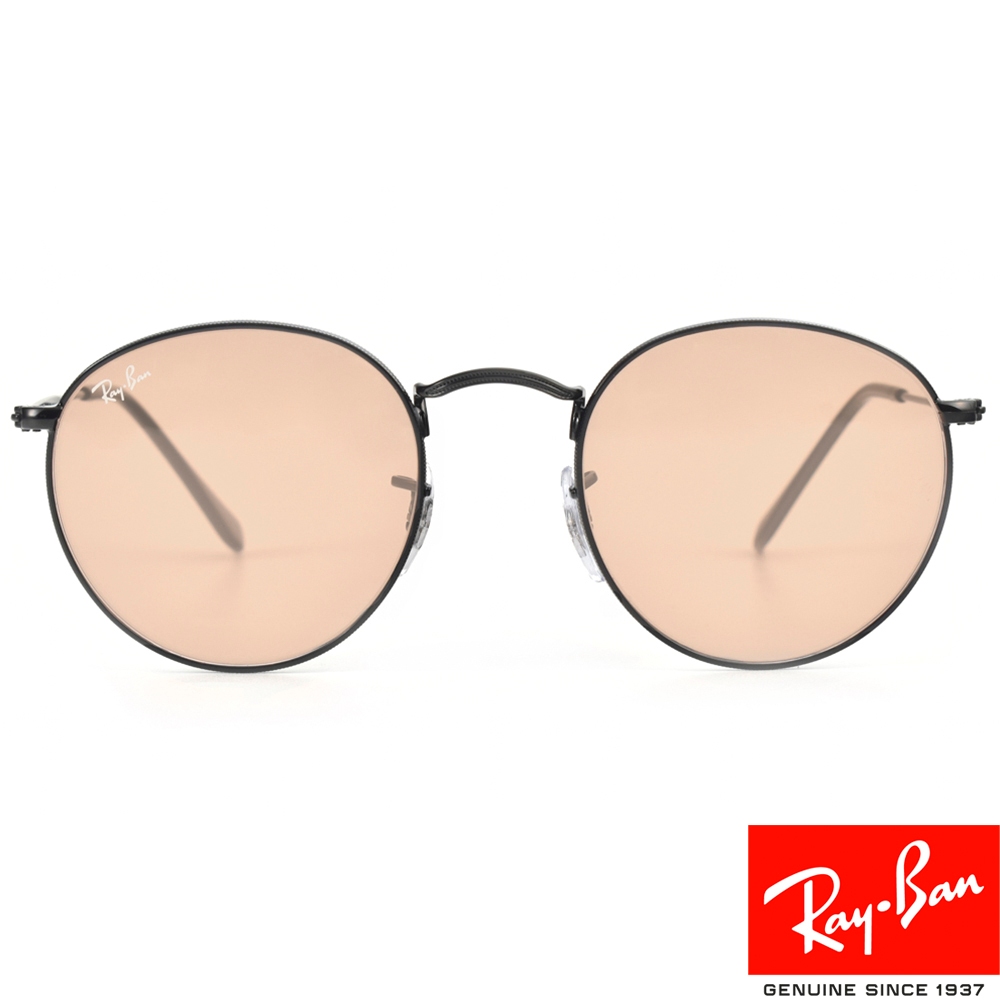 RayBan雷朋 太陽眼鏡 RB3447 0024B-50mm 木村拓哉配戴款 復古圓框 - 金橘眼鏡